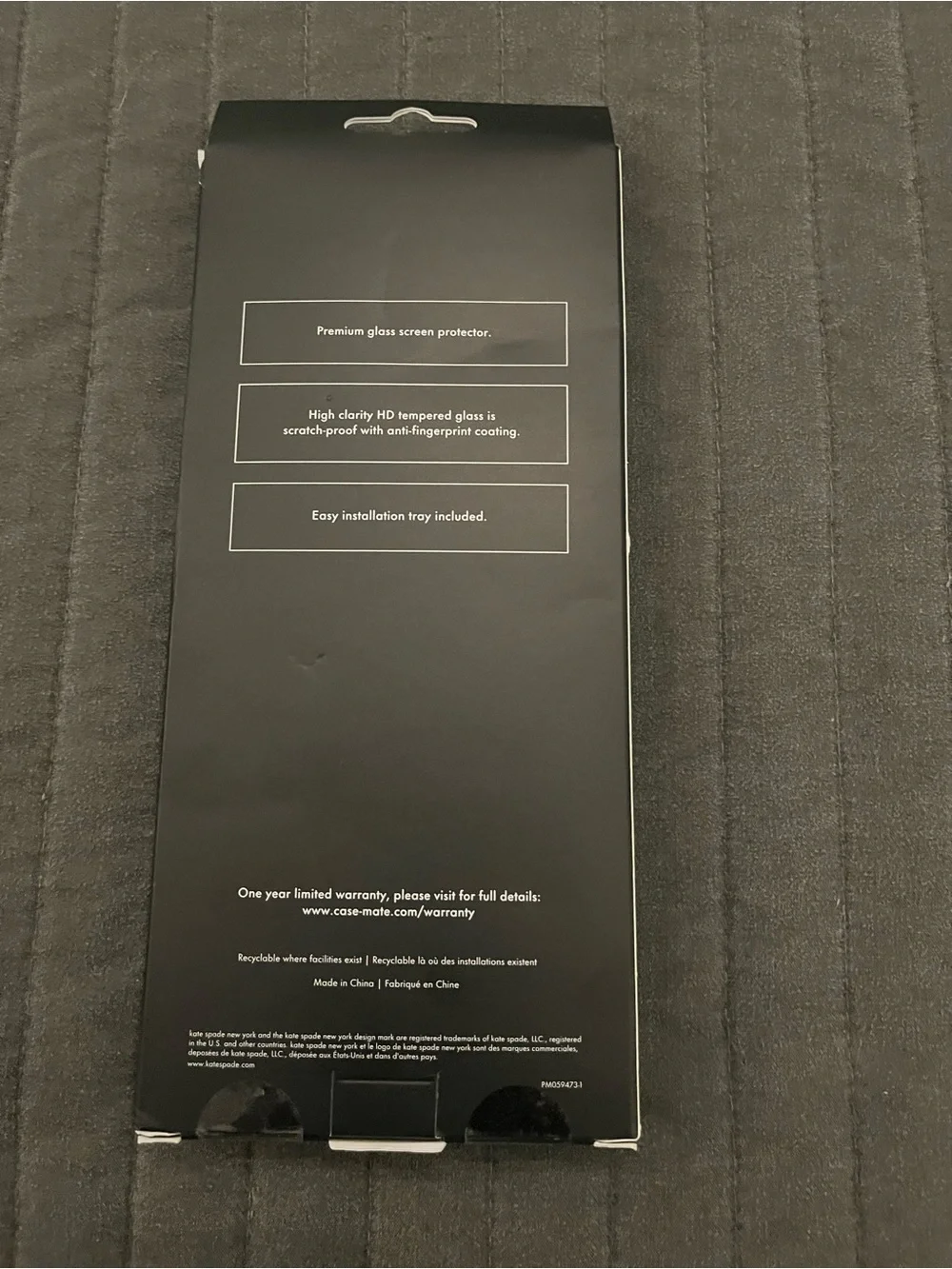 kate spade Silver Pavé Crystal Glass Screen Protector for iPhone 17 Pro Max